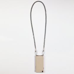 Coque Renforcée Transparente Pour Xiaomi Redmi Note 14 PRO PLUS 5G Lanière / Cordon Metal Plate Argent