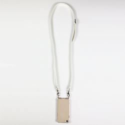 Coque Renforcée Transparente Pour Xiaomi Redmi Note 14 PRO 4G Lanière / Cordon Cuir 2 Blanc