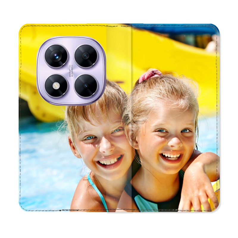 Housse Cuir Portefeuille Personnalisée Pour Xiaomi Redmi Note 14 PRO 4G