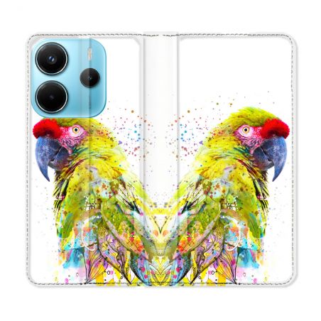 Housse Cuir Portefeuille Pour Xiaomi Redmi Note 14 4G Animal Panthère Noire