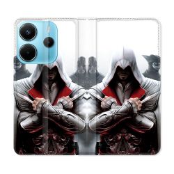 Housse Cuir Portefeuille Pour Xiaomi Redmi Note 14 4G Assassin Creed Mask