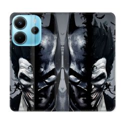 Housse Cuir Portefeuille Pour Xiaomi Redmi Note 14 4G Batman Joker