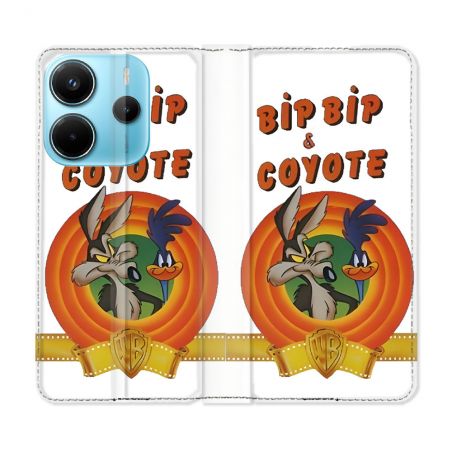 Housse Cuir Portefeuille Pour Xiaomi Redmi Note 14 4G Bip Bip Coyote