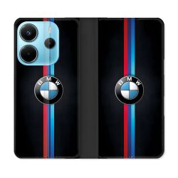 Housse Cuir Portefeuille Pour Xiaomi Redmi Note 14 4G BMW Logo