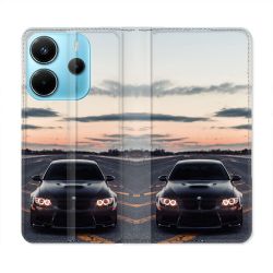 Housse Cuir Portefeuille Pour Xiaomi Redmi Note 14 4G BMW Serie