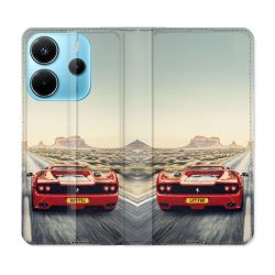 Housse Cuir Portefeuille Pour Xiaomi Redmi Note 14 4G Ferrari F50