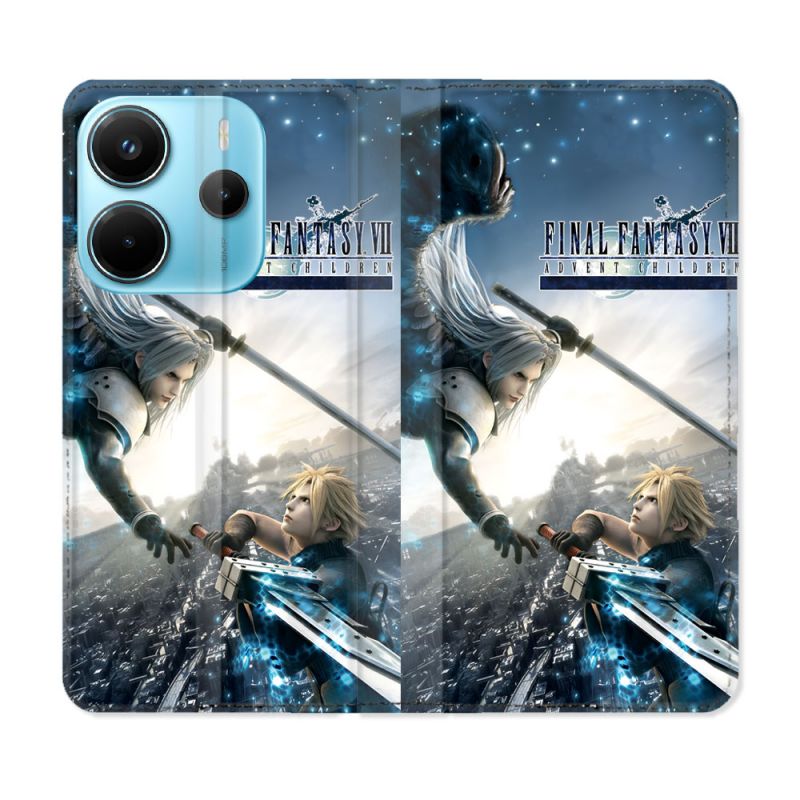 Housse Cuir Portefeuille Pour Xiaomi Redmi Note 14 4G Final Fantaisy