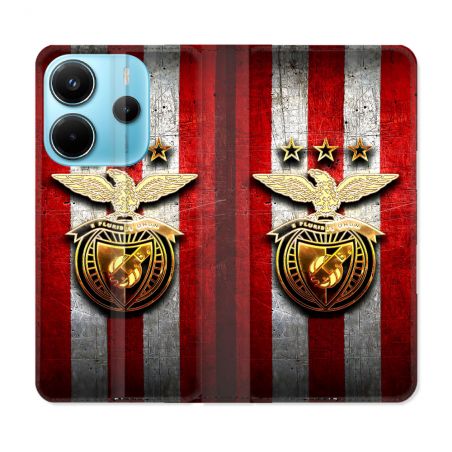 Housse Cuir Portefeuille Pour Xiaomi Redmi Note 14 4G Foot Benfica