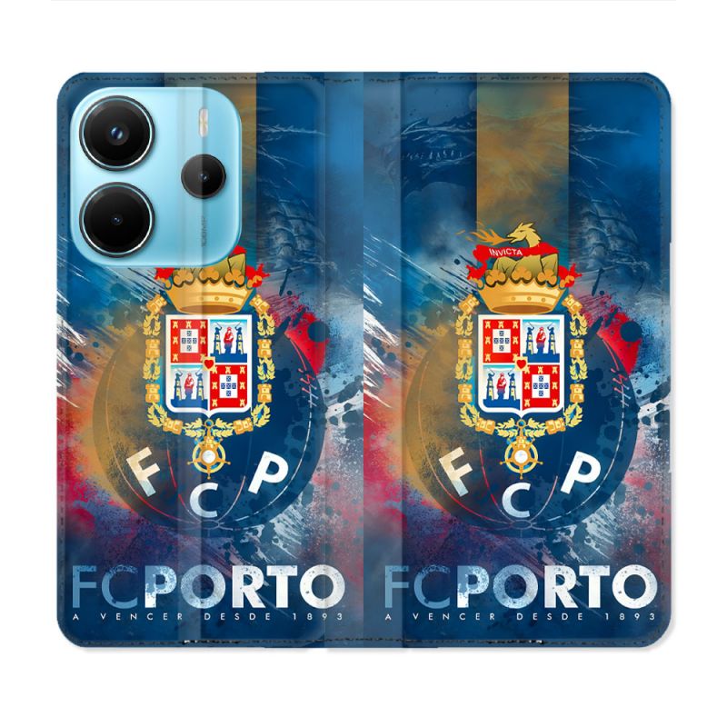 Housse Cuir Portefeuille Pour Xiaomi Redmi Note 14 4G Foot FC Porto