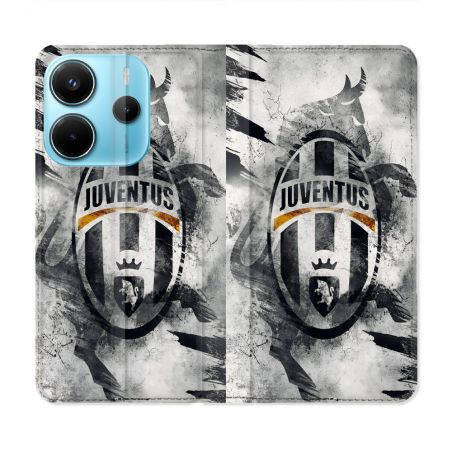 Housse Cuir Portefeuille Pour Xiaomi Redmi Note 14 4G Foot Juventus Turin