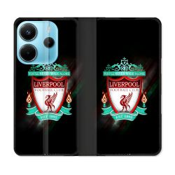 Housse Cuir Portefeuille Pour Xiaomi Redmi Note 14 4G Foot Liverpool