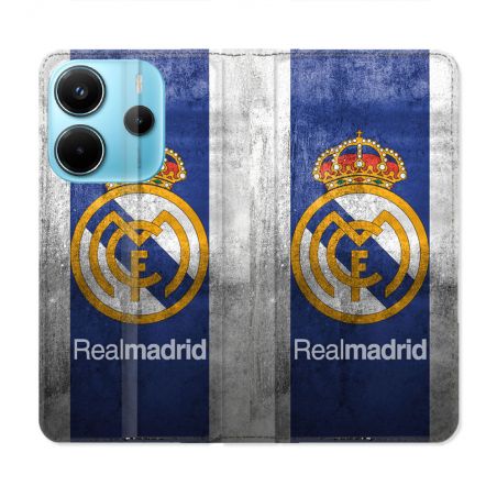 Housse Cuir Portefeuille Pour Xiaomi Redmi Note 14 4G Foot Real Madrid