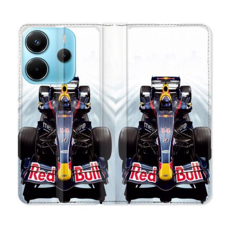 Housse Cuir Portefeuille Pour Xiaomi Redmi Note 14 4G Formule 1 F1 Red Bull