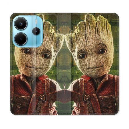 Housse Cuir Portefeuille Pour Xiaomi Redmi Note 14 4G Groot Vert