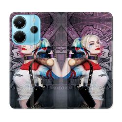 Housse Cuir Portefeuille Pour Xiaomi Redmi Note 14 4G Harley Quinn Batte