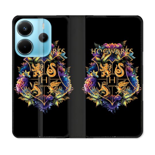 Housse Cuir Portefeuille Pour Xiaomi Redmi Note 14 4G Harry Potter Hogwarts