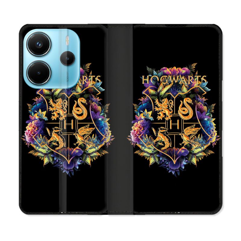 Housse Cuir Portefeuille Pour Xiaomi Redmi Note 14 4G Harry Potter Hogwarts