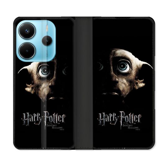 Housse Cuir Portefeuille Pour Xiaomi Redmi Note 14 4G Harry Potter Hollows Dobby
