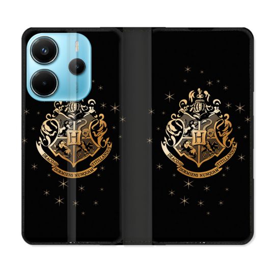 Housse Cuir Portefeuille Pour Xiaomi Redmi Note 14 4G Harry Potter Poudlard