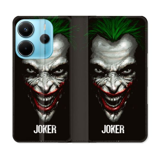 Housse Cuir Portefeuille Pour Xiaomi Redmi Note 14 4G Joker Noir