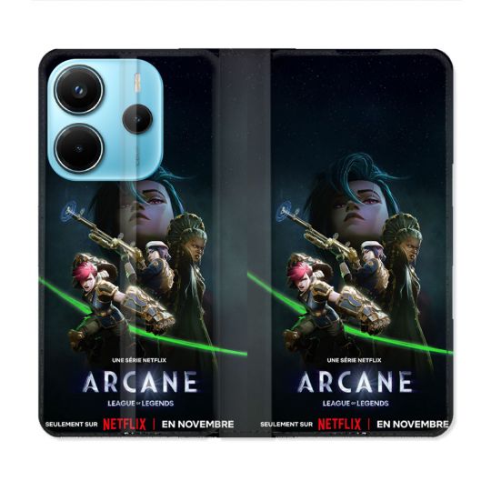 Housse Cuir Portefeuille Pour Xiaomi Redmi Note 14 4G Arcane Affiche