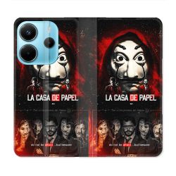 Housse Cuir Portefeuille Pour Xiaomi Redmi Note 14 4G La Casa De Papel
