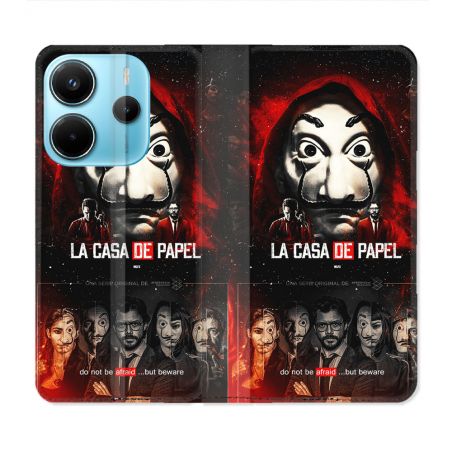 Housse Cuir Portefeuille Pour Xiaomi Redmi Note 14 4G La Casa De Papel