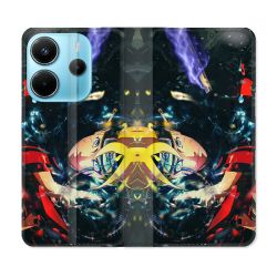 Housse Cuir Portefeuille Pour Xiaomi Redmi Note 14 4G Manga Boruto Eclair