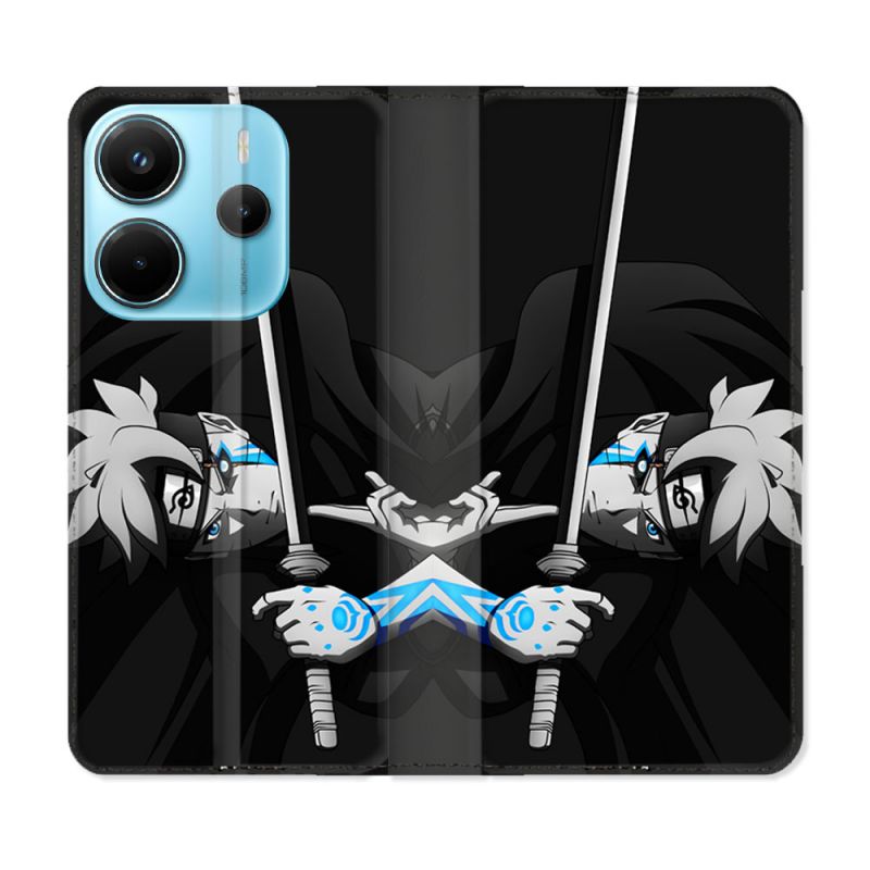 Housse Cuir Portefeuille Pour Xiaomi Redmi Note 14 4G Manga Boruto Epée