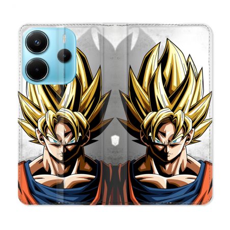 Housse Cuir Portefeuille Pour Xiaomi Redmi Note 14 4G Manga Dragon Ball Sangoku Portrait