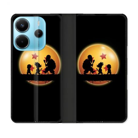 Housse Cuir Portefeuille Pour Xiaomi Redmi Note 14 4G Manga Dragon Ball Vintage