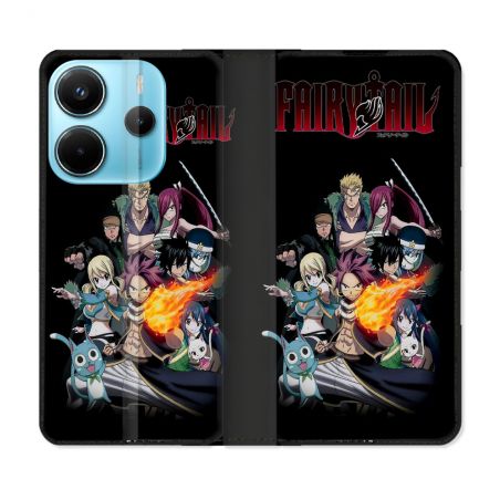 Housse Cuir Portefeuille Pour Xiaomi Redmi Note 14 4G Manga Fairy Tail Logo Team