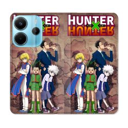 Housse Cuir Portefeuille Pour Xiaomi Redmi Note 14 4G Manga Hunter X Hunter Vintage