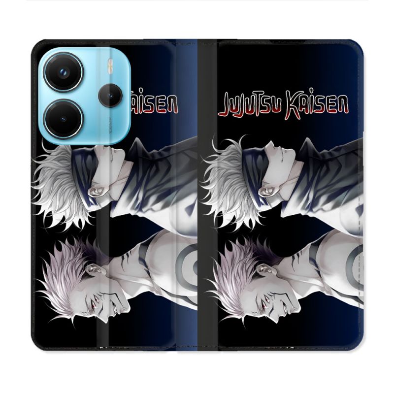 Housse Cuir Portefeuille Pour Xiaomi Redmi Note 14 4G Manga Jujutsu Kaisen
