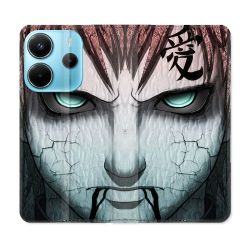 Housse Cuir Portefeuille Pour Xiaomi Redmi Note 14 4G Manga Naruto Gaara