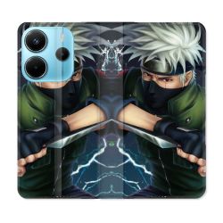 Housse Cuir Portefeuille Pour Xiaomi Redmi Note 14 4G Manga Naruto Kakashi