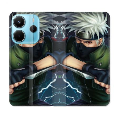 Housse Cuir Portefeuille Pour Xiaomi Redmi Note 14 4G Manga Naruto Kakashi