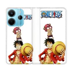 Housse Cuir Portefeuille Pour Xiaomi Redmi Note 14 4G Manga One Piece Chopper