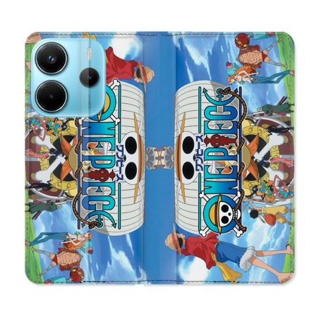 Housse Cuir Portefeuille Pour Xiaomi Redmi Note 14 4G Manga One Piece Sunny