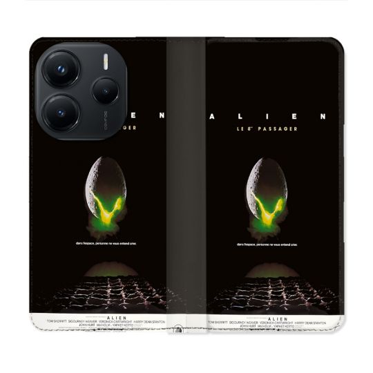 Housse Cuir Portefeuille Pour Xiaomi Redmi Note 14 5G Alien Affiche