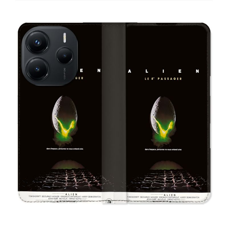 Housse Cuir Portefeuille Pour Xiaomi Redmi Note 14 5G Alien Affiche