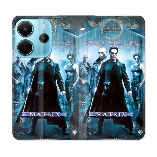 Housse Cuir Portefeuille Pour Xiaomi Redmi Note 14 4G Matrix Affiche