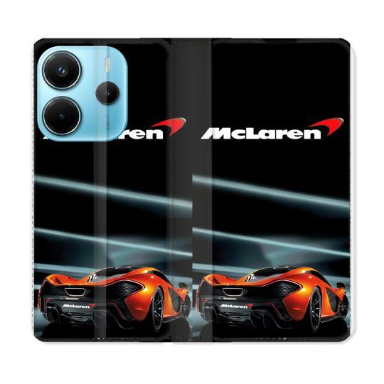 Housse Cuir Portefeuille Pour Xiaomi Redmi Note 14 4G Mc Laren