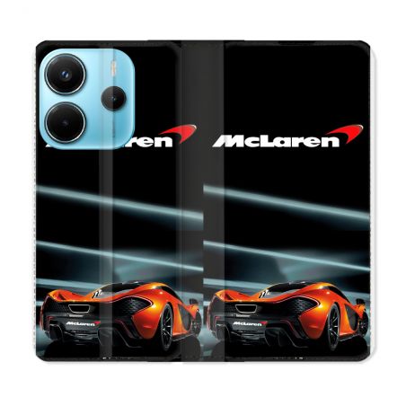 Housse Cuir Portefeuille Pour Xiaomi Redmi Note 14 4G Mc Laren