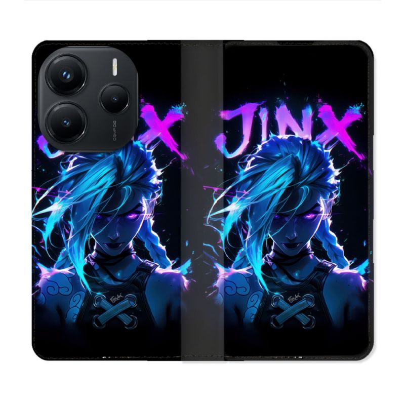 Housse Cuir Portefeuille Pour Xiaomi Redmi Note 14 5G Arcane Jinx Night