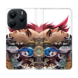 Housse Cuir Portefeuille Pour Xiaomi Redmi Note 14 5G Arcane Jinx Sœur