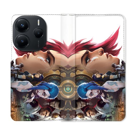 Housse Cuir Portefeuille Pour Xiaomi Redmi Note 14 5G Arcane Jinx Sœur