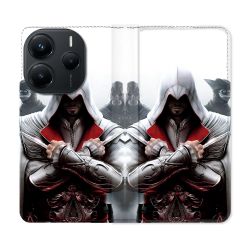 Housse Cuir Portefeuille Pour Xiaomi Redmi Note 14 5G Assassin Creed Mask