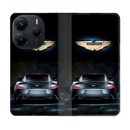 Housse Cuir Portefeuille Pour Xiaomi Redmi Note 14 5G Aston Martin