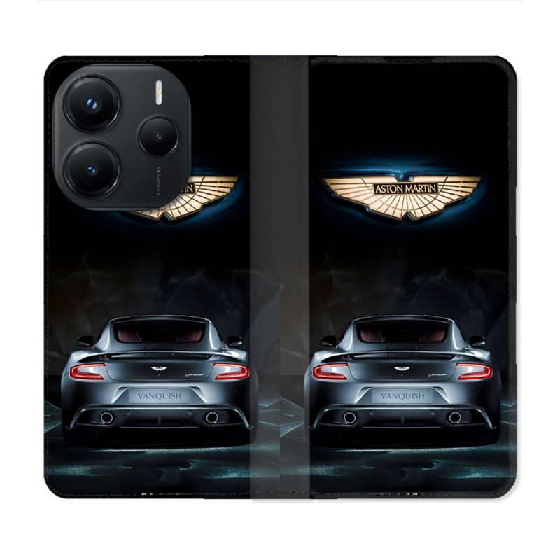 Housse Cuir Portefeuille Pour Xiaomi Redmi Note 14 5G Aston Martin